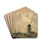 The Mill by Johan Hendrik Weissenbruch Drink Coasters - set of 4 The Mill by Johan Hendrik Weissenbruch Drink Coasters - set of 4
