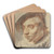Brustbild eines Bauern mit Kappe by Frans Hals Art Drink Coaster set