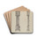 Clock by Ernest A. Towers, Jr. Drink Coasters - set of 4