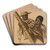 Musicians Malgaches, Tananarive by Alexandre Jacovleff Art Drink Coaster set