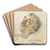 Willem Witsen op zijn doodsbed by Martin Monnickendam Art Drink Coaster set