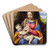 The Virgin and Child in a Landscape by Bernardino Luini Art Drink Coaster set
