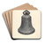Bell by Harry Grossen Art Drink Coaster set Bell by Harry Grossen Art Drink Coaster set
