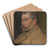 Portrait of Brother-in-law, tefan Czbel by Ladislav Mednynszky Art Drink Coaster set