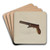 Muzzle Loading Pistol by Alf Bruseth Art Drink Coaster set Muzzle Loading Pistol by Alf Bruseth Art Drink Coaster set