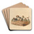 The Beagle by Sydenham Edwards Art Drink Coaster set