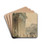 Capriccio with an Ancient Temple by Hubert Robert Drink Coasters - set of 4