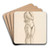Seisova nainen by Alfred William Finch Art Drink Coaster set