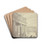 The market of Haarlem by Job Adriaensz Berckheyde Drink Coasters - set of 4