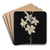 Lilienstengel auf schwarzem Grund by Georg Philipp Schmitt Art Drink Coaster set