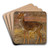 Cerf by Rosa Bonheur Art Drink Coaster set