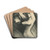 Woman in front of a mirror by Mikul Galanda Drink Coasters - set of 4 Woman in front of a mirror by Mikul Galanda Drink Coasters - set of 4