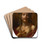 Christ wearing the crown of thorns by Circle of Carlo Dolci Drink Coasters - set of 4 Christ wearing the crown of thorns by Circle of Carlo Dolci Drink Coasters - set of 4