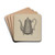 Pewter Coffee Pot by Eugene Barrell Drink Coasters - set of 4