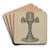 Lamp by Herman Bader Art Drink Coaster set Lamp by Herman Bader Art Drink Coaster set