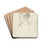 Luise Scholderer im Profil nach links, lesend by Otto Scholderer Drink Coasters - set of 4