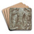 Christ Receiving the Virgin into Heaven by Giovanni Battista Paggi Art Drink Coaster set