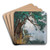 Uferlandschaft mit Kiefern und Seerosen (Schwielowsee) by Karl Hagemeister Art Drink Coaster set