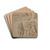 Studies of Details from Trajan's Column by Nicolas Poussin Drink Coasters - set of 4 Studies of Details from Trajan's Column by Nicolas Poussin Drink Coasters - set of 4
