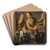 The Poulterer by Frans Van Mieris The Younger Art Drink Coaster set The Poulterer by Frans Van Mieris The Younger Art Drink Coaster set