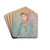 Fillette portant un panier by Berthe Morisot Drink Coasters - set of 4
