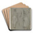 Tre studier af en hjre hnd by Jacopo Palma il Giovane Art Drink Coaster set
