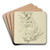 Several winged figures in flight, and a figure with a spear by Peter Paul Rubens Art Drink Coaster set