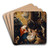 The Adoration Of The Shepherds by Joseph Heintz The Elder Art Drink Coaster set