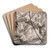 The Drawbridge by Giovanni Battista Piranesi Art Drink Coaster set