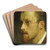 Self-portrait of Jan Pieter Veth by Jan Veth Art Drink Coaster set Self-portrait of Jan Pieter Veth by Jan Veth Art Drink Coaster set