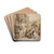 Darius' familie knlende for Alexander den Store by Francesco Fontebasso Drink Coasters - set of 4 Darius' familie knlende for Alexander den Store by Francesco Fontebasso Drink Coasters - set of 4