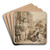 Darius' familie knlende for Alexander den Store by Francesco Fontebasso Art Drink Coaster set Darius' familie knlende for Alexander den Store by Francesco Fontebasso Art Drink Coaster set