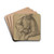 Saint Joseph Leaning on a Table by Giovanni Battista Salvi da Sassoferrato Drink Coasters - set of 4 Saint Joseph Leaning on a Table by Giovanni Battista Salvi da Sassoferrato Drink Coasters - set of 4