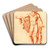 Apollo Belvedere by Cornelis Pronk Art Drink Coaster set Apollo Belvedere by Cornelis Pronk Art Drink Coaster set