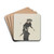 Frau mit Regenschirm (Femme au parapluie) by Pierre Bonnard Drink Coasters - set of 4