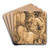 Moses with the Tablets of Law by Ludwig Bsinck Art Drink Coaster set