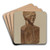 Primitive Bust by John Sullivan Art Drink Coaster set