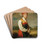 Girl from Vingker by Johan Gustaf Sandberg Drink Coasters - set of 4