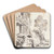 Hus med et sekskantet trn by Bartholomeus Breenbergh Art Drink Coaster set