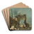 A Capriccio Of Buildings With Figures By A Ruined Arch by Francesco Guardi Art Drink Coaster set