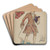 Man's Suit by Lillian Causey Art Drink Coaster set
