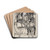 Koning Lear, Cordelia en hun leger by Jacob Pieter van den Bosch Drink Coasters - set of 4 Koning Lear, Cordelia en hun leger by Jacob Pieter van den Bosch Drink Coasters - set of 4