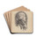 Thomas Jefferson by Jacques Reich Drink Coasters - set of 4