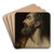Study Head of a Bearded Man by Frans Floris Art Drink Coaster set Study Head of a Bearded Man by Frans Floris Art Drink Coaster set