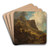 Talschlucht mit Sennerin by Carl Spitzweg Art Drink Coaster set