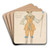 Costume Design For The May Queen III by Alexander Yakovlevich Golovin Art Drink Coaster set Costume Design For The May Queen III by Alexander Yakovlevich Golovin Art Drink Coaster set