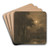 Evening Landscape by Ladislav Mednynszky Art Drink Coaster set