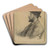 Portret van George Hendrik Breitner by Jan Veth Art Drink Coaster set