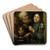 Every one his fancy' by Godfried Schalcken Art Drink Coaster set