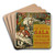 Ftes De Paris by Eugne Grasset Art Drink Coaster set